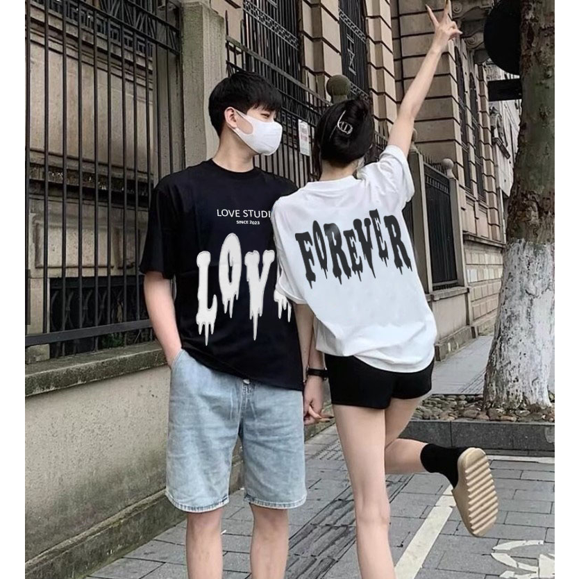 Áo phông local brand Love Studio hiệu ứng chảy sơn nam nữ oversize fom rộng tay lỡ hàn quốc Ulzzang cổ tròn A133 | BigBuy360 - bigbuy360.vn