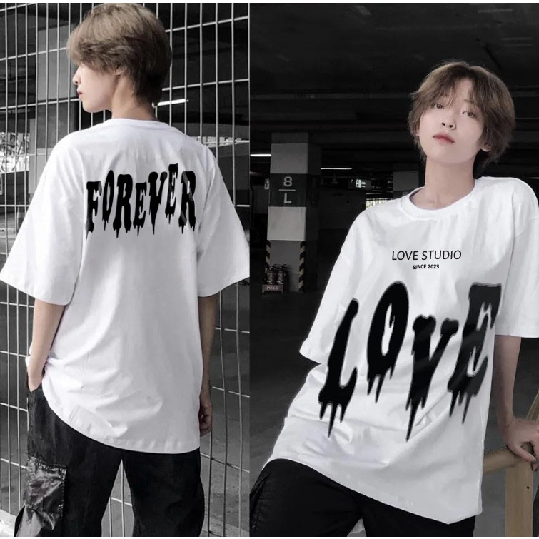 Áo phông local brand Love Studio hiệu ứng chảy sơn nam nữ oversize fom rộng tay lỡ hàn quốc Ulzzang cổ tròn A133 | BigBuy360 - bigbuy360.vn