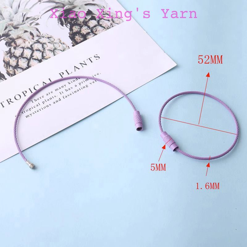 Vòng dây thép làm móc khoá có chốt gài chắc chắn tiện lợi | Xiaoxing's Yarn