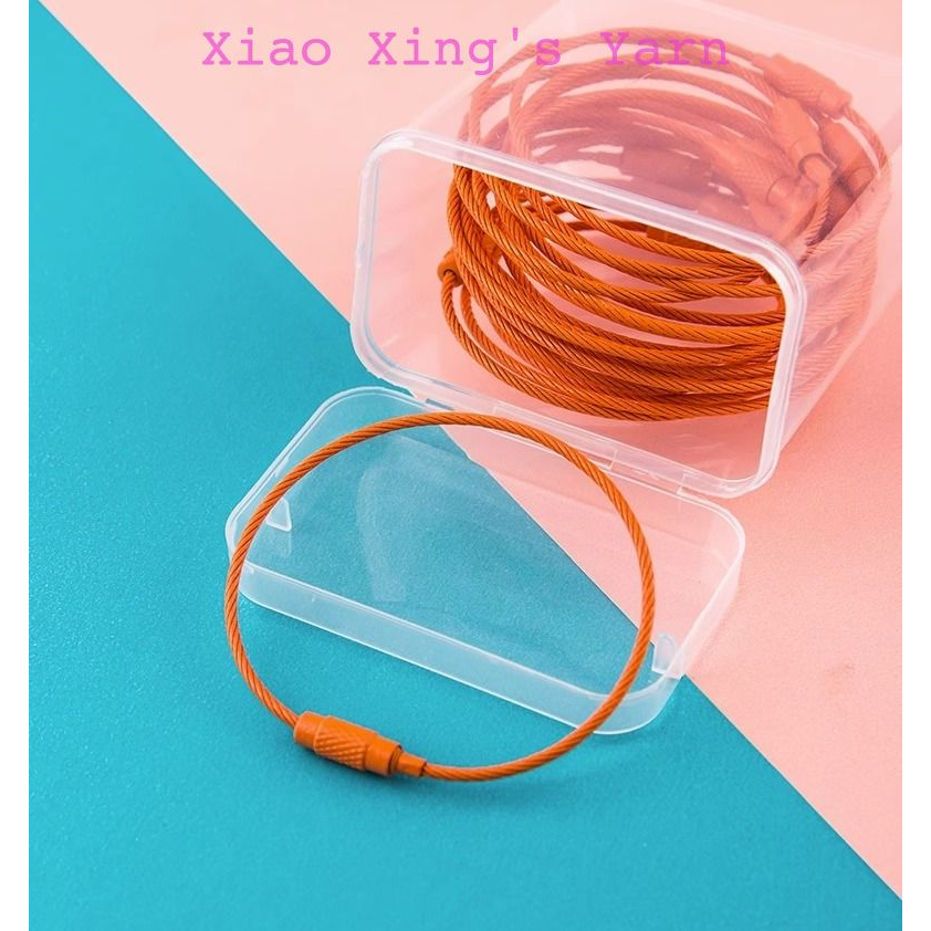 Vòng dây thép làm móc khoá có chốt gài chắc chắn tiện lợi | Xiaoxing's Yarn