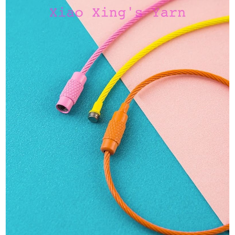 Vòng dây thép làm móc khoá có chốt gài chắc chắn tiện lợi | Xiaoxing's Yarn