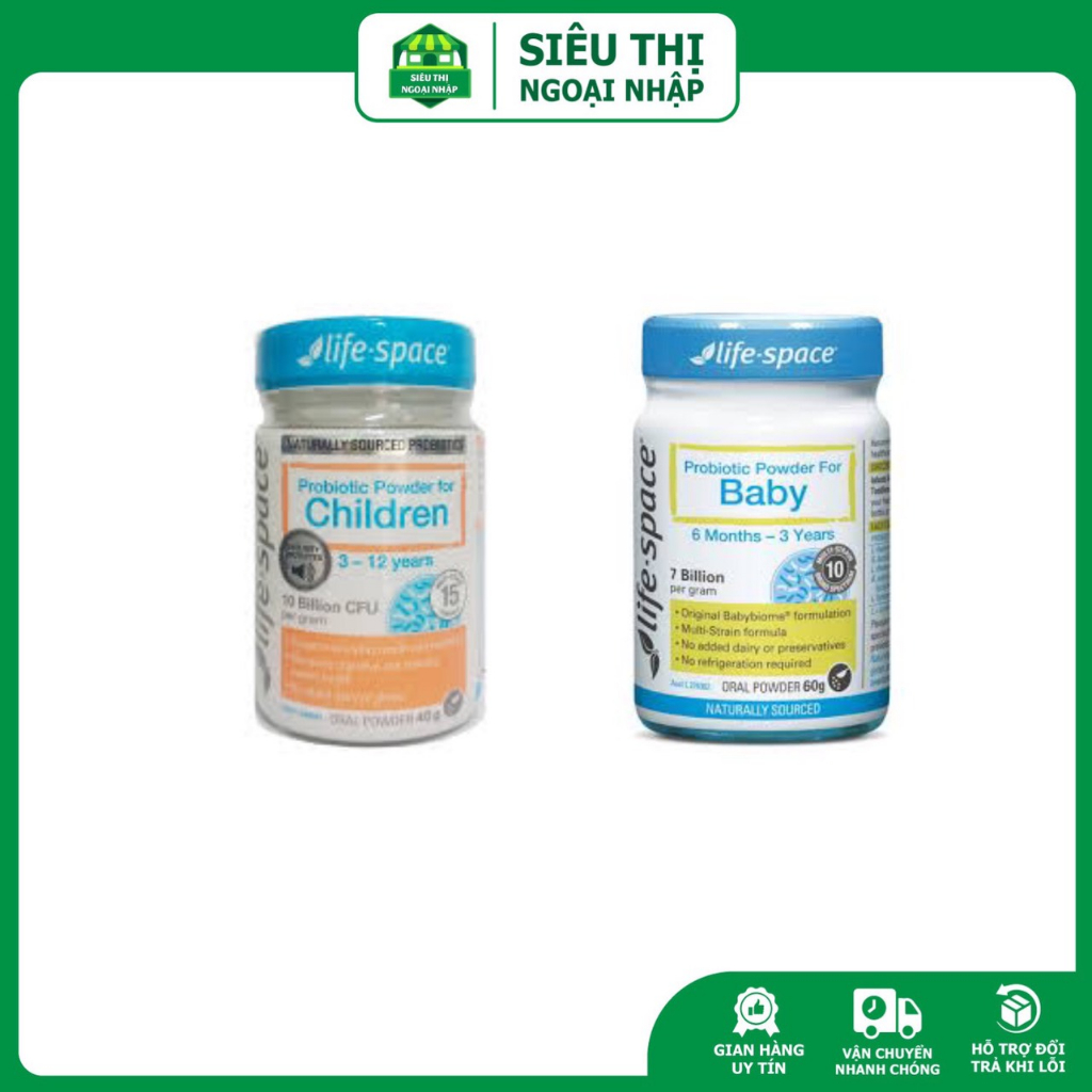 Men vi sinh dành cho trẻ Life Space Probiotic Powder For Children and Baby