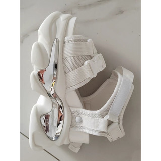 [ Sẵn trắng 37 ] sandal nữ đế xuồng 10cm