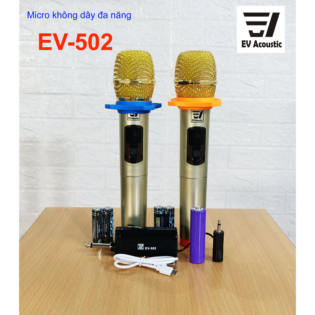 Micro Không Dây Đa Năng ChấT LượNg Cao, Karaoke, KếT NốI Loa Kéo Âm Ly TiệN DụNg, Ev-522, Ev-532, Ev-502
