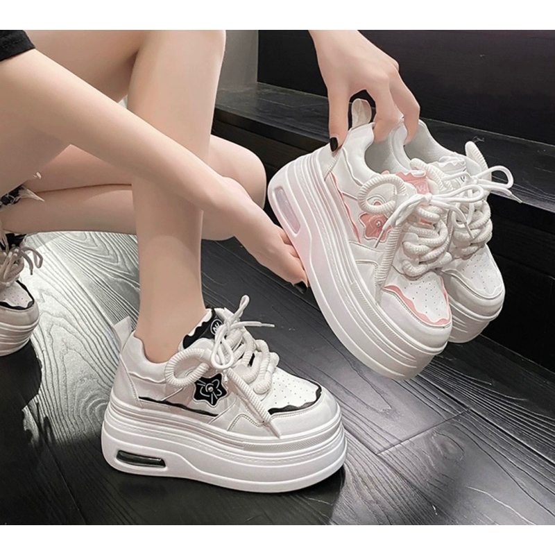 (ODER) Giày thể thao thời trang đế bằng 8cm
