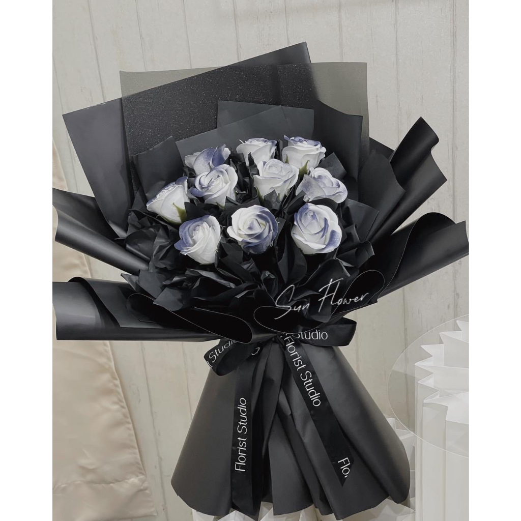 Bó Hoa Sáp 10 Bông Hồng Loang Làm Quà Tặng Sinh Nhật, Quà Tặng Các Dịp Lễ