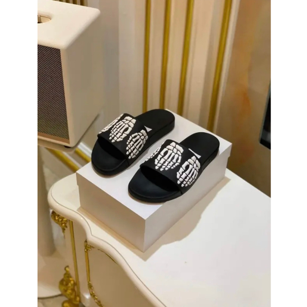 Dép Quai Ngang Nam Họa Tiết Xương Bàn Tay Siêu Đỉnh - Dép Quai Ngang Cao Cấp Dành Cho Nam nữ