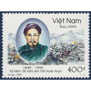 Tem sưu tập Việt Nam MS 817 Kỷ Niệm 150 năm ngày sinh Trần Xuân Soạn 1999