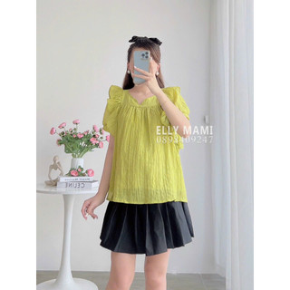 áo bầu công sở voan lụa bèo vai