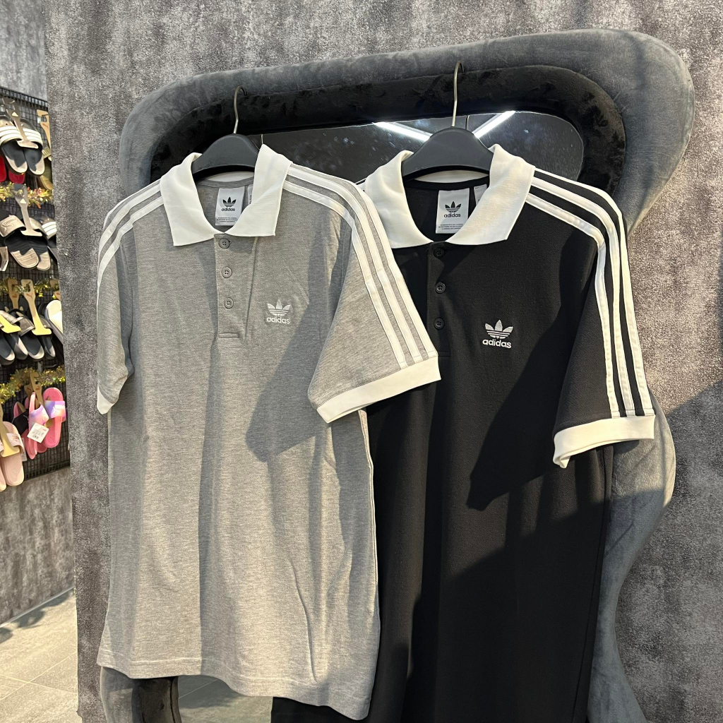 Áo Polo Chính Hãng Adidas ADICOLOR CLASSICS 3-STRIPES Shop Xám Store