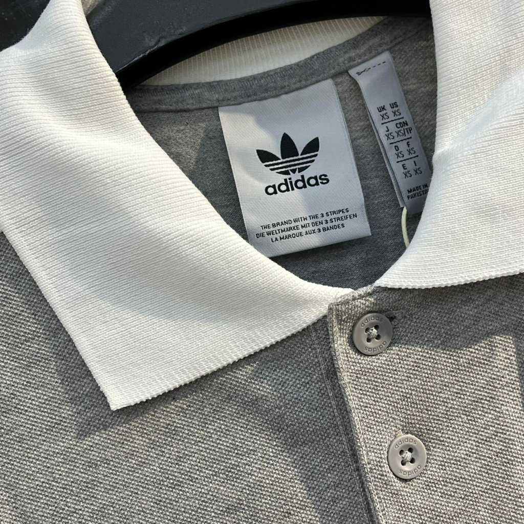 Áo Polo Chính Hãng Adidas ADICOLOR CLASSICS 3-STRIPES Shop Xám Store