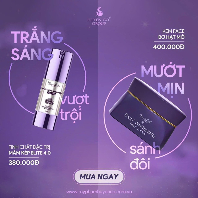 Bộ face trắng da siêu siêu đỉnh nhà Huyền Cò💜