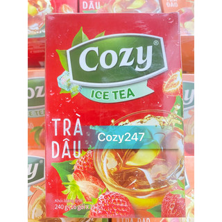 Trà Cozy HƯƠNG DÂU HÒA TAN hộp 16 gói