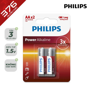  Pin Alkaline Philips LR6P2B (2 viên 2A) - PIN LỚN