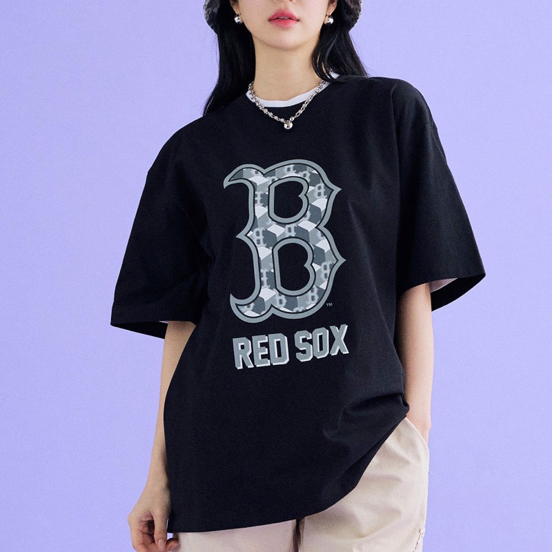 Áo thun MLB BOSTON RED SOX dày dặn cao cấp, áo phông cá tính nam nữ