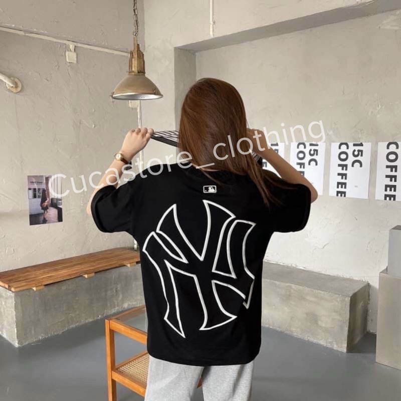 Áo thun MLB NY cao cấp hàn quốc, áo phông nữ cá tính form chuẩn chính hãng