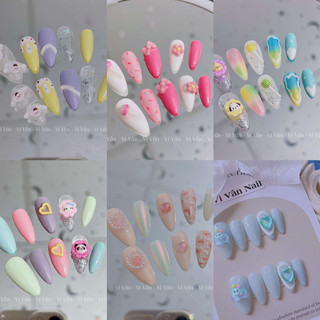 Nail box nhiều mẫu màu pastel