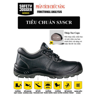 Giày bảo hộ lao động nam Jogger Bestrun S3,chống đinh, nước