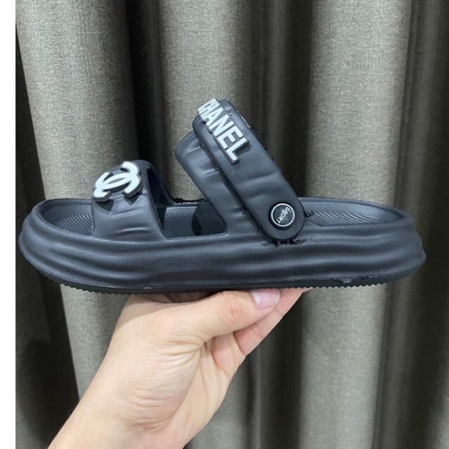 Dép quai hậu tai bèo chất liệu EVA, dép sandal độn đế 3cm siêu xinh