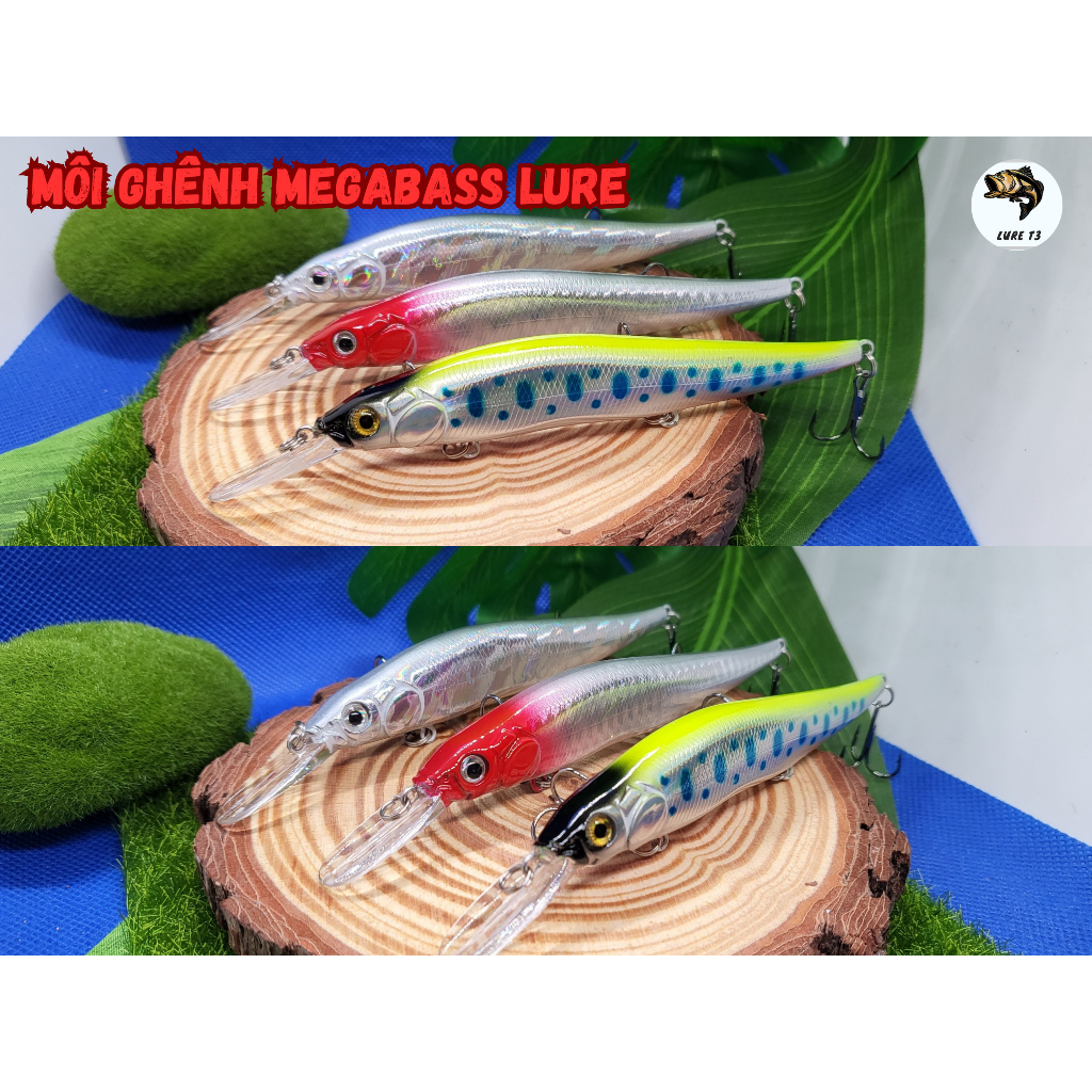 Mồi Câu Cá Megabass125, Mồi Giả Câu Cá Mú,Nhồng,Chẽm,Hồng 12,5cm/15gram