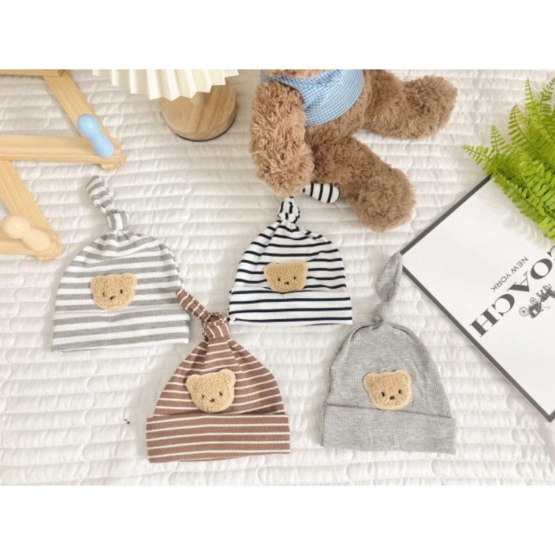 Mũ Cotton Củ Tỏi Siêu Yêu Cho Bé Trai 0-6 Tháng Tuổi