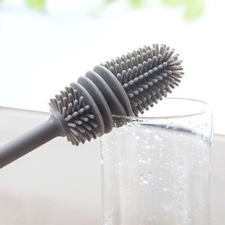 Cây cọ rửa cốc chén, cọ rửa bình sữa bằng silicon tiện lơii