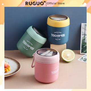 Cốc đựng canh, đựng cháo inox 304 TEDEMEI giữ nhiệt cực lâu tặng kèm muỗng