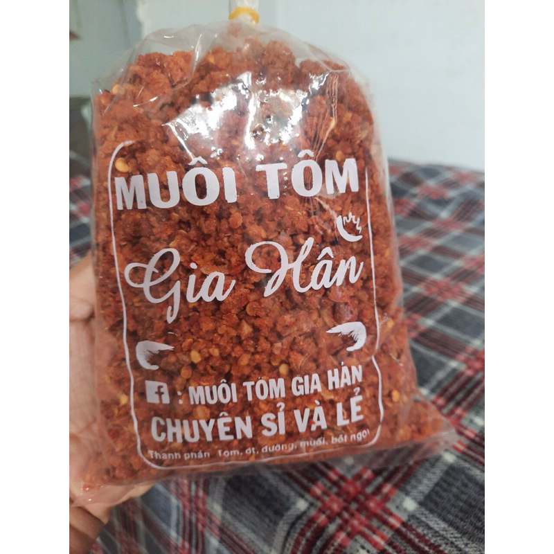 500g muối tôm ăn trái cây 55k