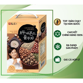 Bột Ngũ Cốc Óc Chó Hạnh Nhân 5 Loại Hạt Damtuh Hàn Quốc - Hộp 50 Gói