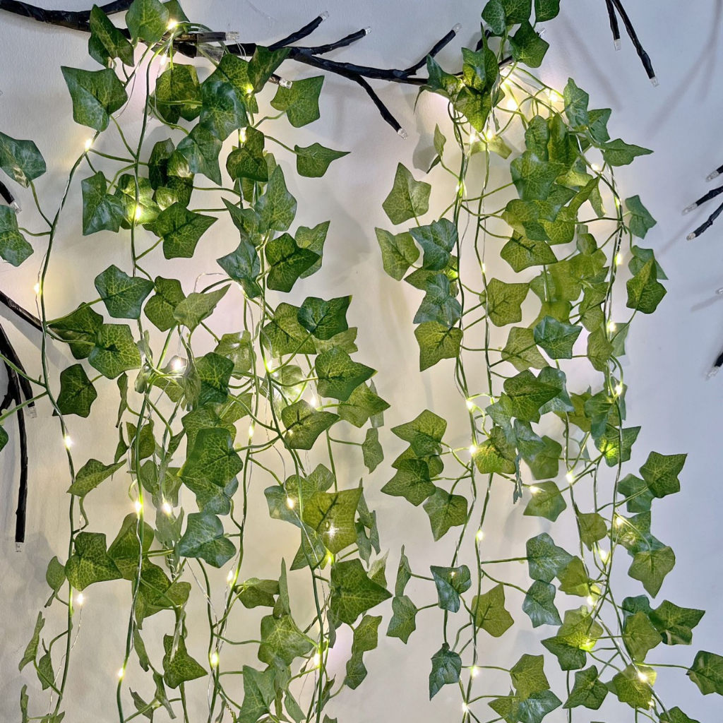 Dây leo trang trí tường, lá phong giả 2m decor phòng, cửa tiệm, góc nhà, ban công, tiệc sinh nhật