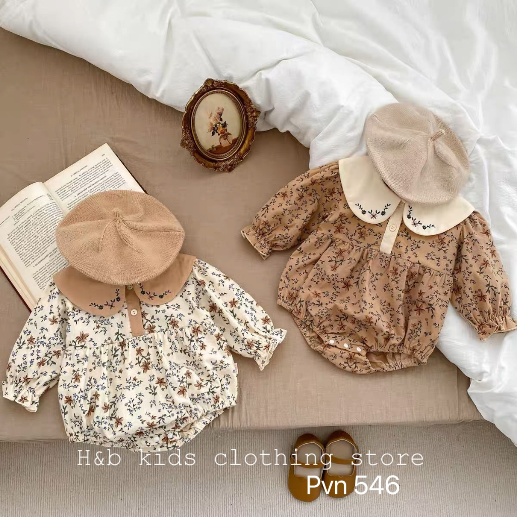 Váy bé gái , sét áo body hoa nhí đũi cara mền xinh xắn cho bé gái