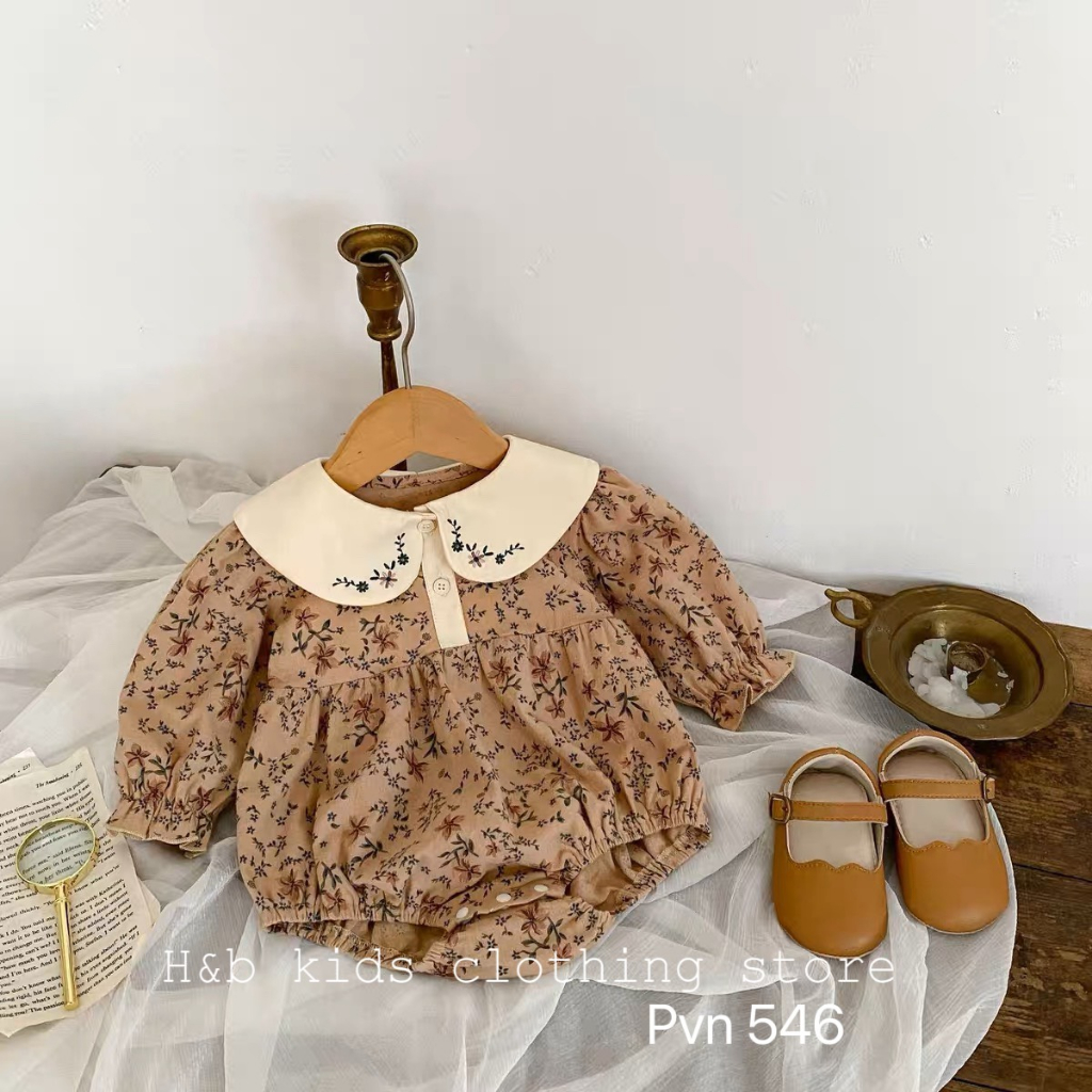 Váy bé gái , sét áo body hoa nhí đũi cara mền xinh xắn cho bé gái