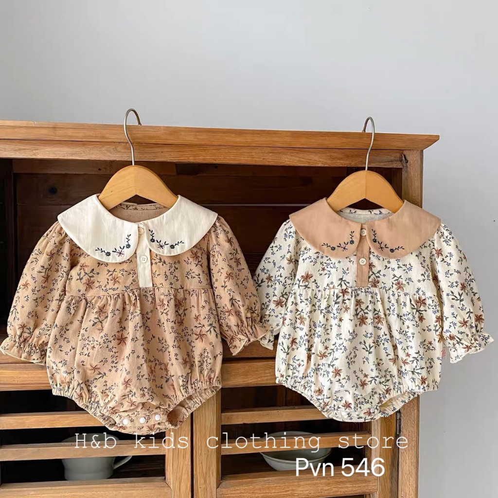 Váy bé gái , sét áo body hoa nhí đũi cara mền xinh xắn cho bé gái