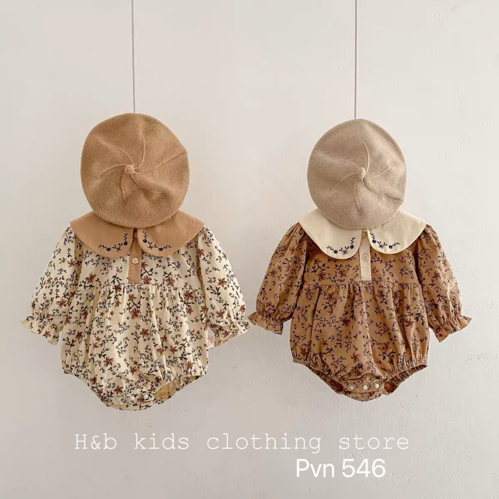 Váy bé gái , sét áo body hoa nhí đũi cara mền xinh xắn cho bé gái