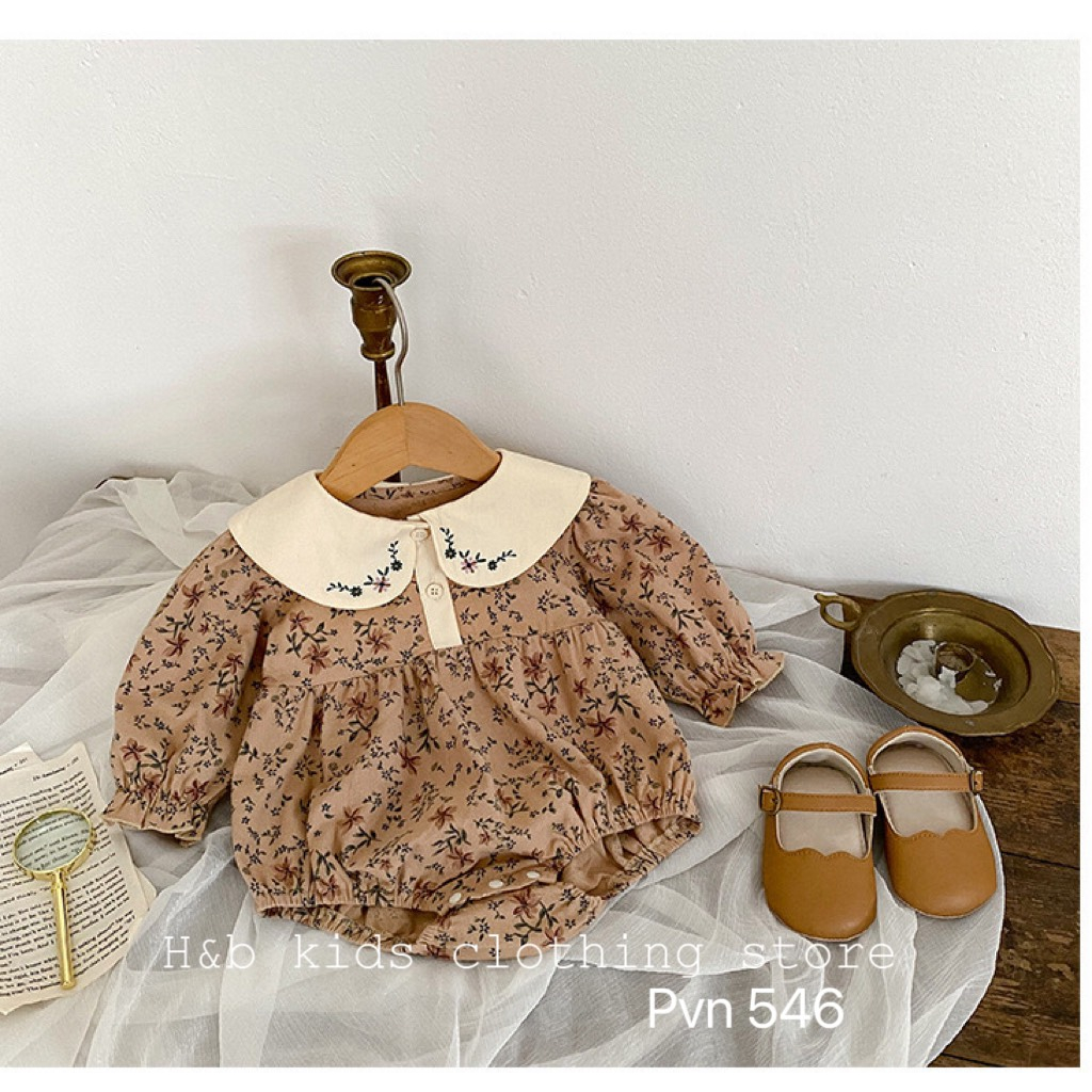 Váy bé gái , sét áo body hoa nhí đũi cara mền xinh xắn cho bé gái