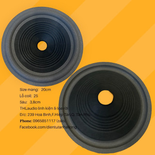 Màng loa 20cm viền mút