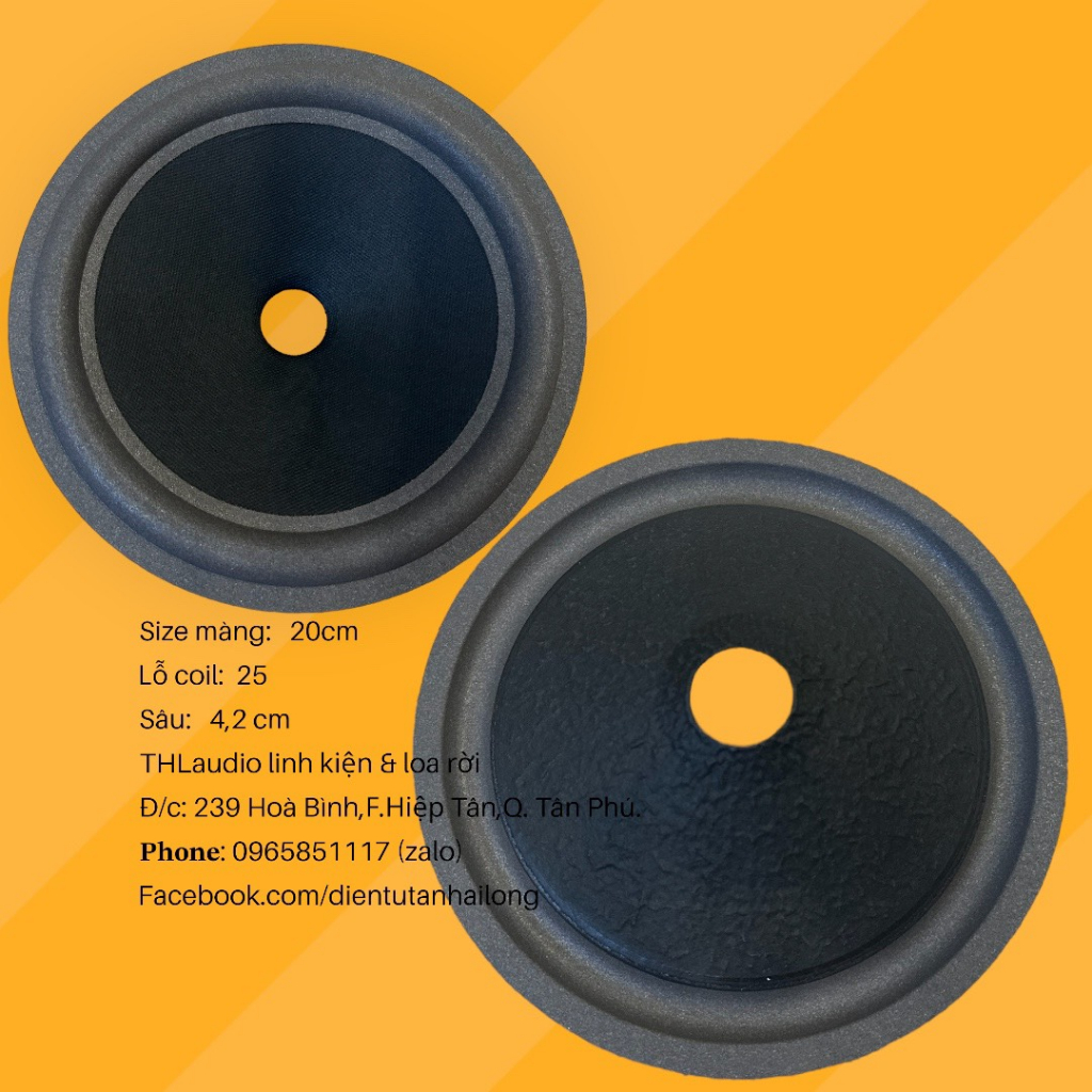 Màng loa 20cm viền mút