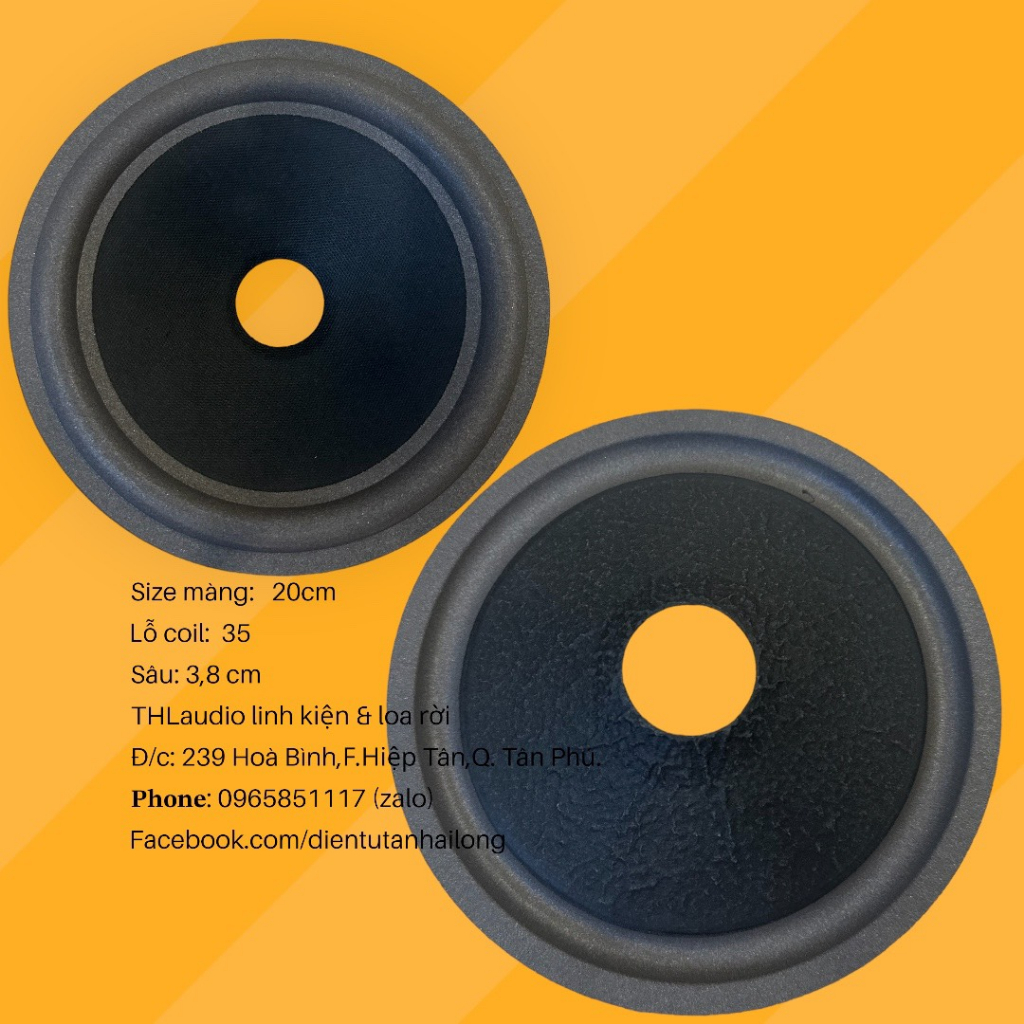 Màng loa 20cm viền mút