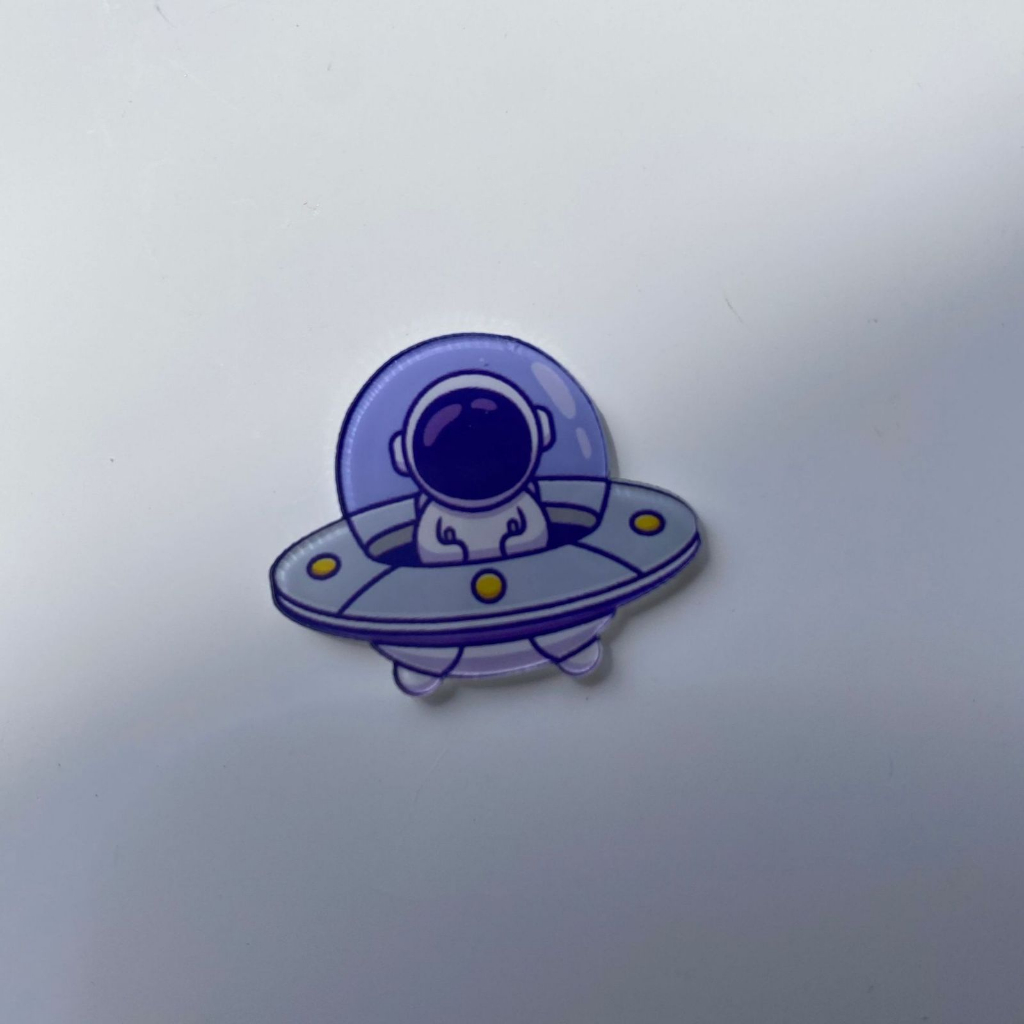 Ghim cài sticker, pin, cài trang trí áo, balo hình phi hành gia