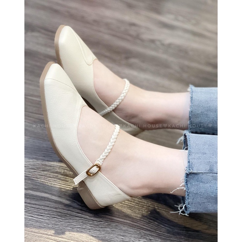 Pass giày búp bê size 36, đế bệt, quai ngang tết xinh xắn