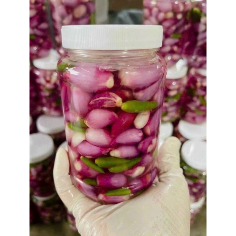 47k Hủ tầm 500gr Hành Tím Ly Sơn Ngâm Chua Ngọt