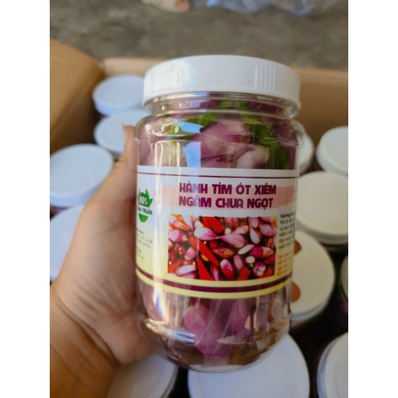 47k Hủ tầm 500gr Hành Tím Ly Sơn Ngâm Chua Ngọt