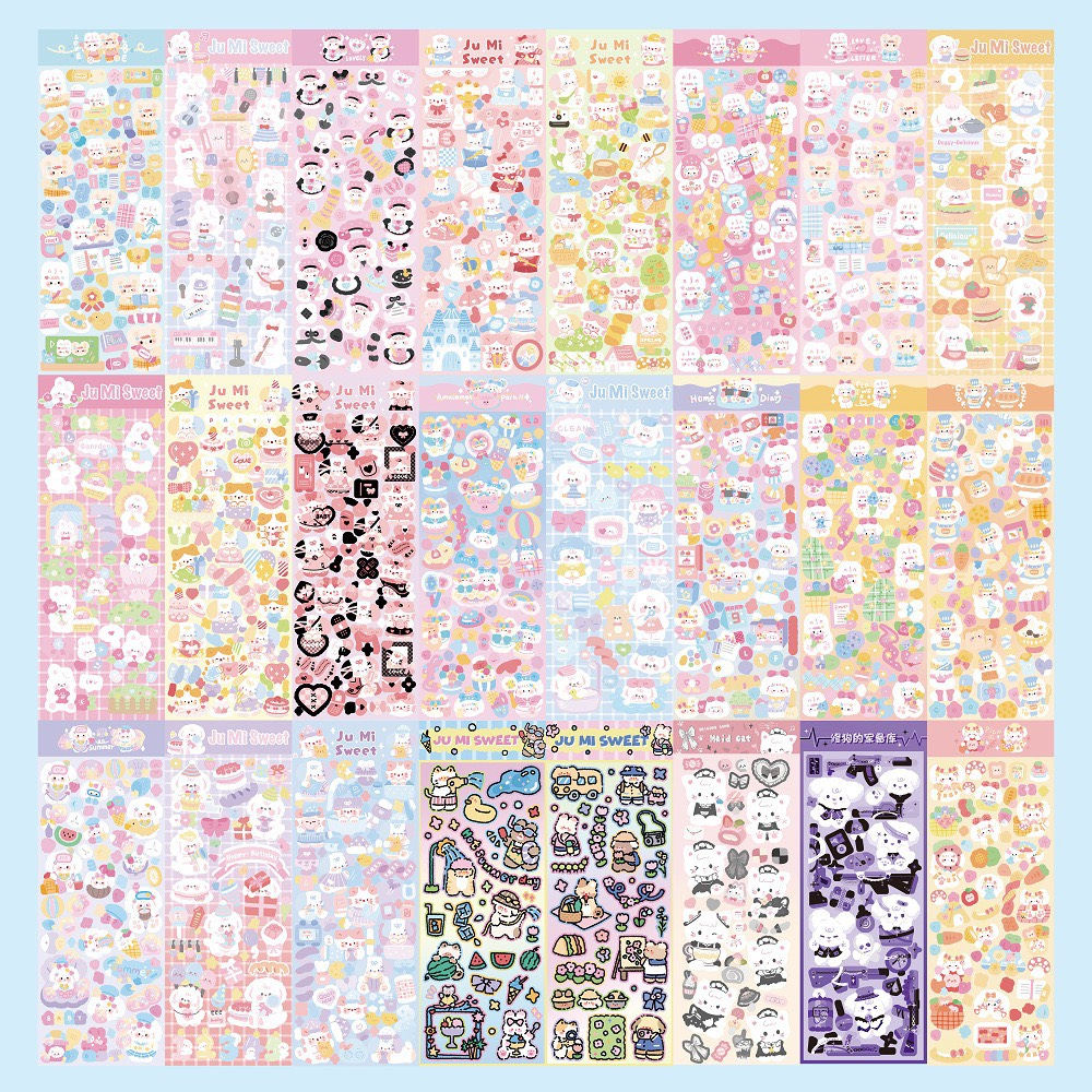 Sticker hãng Coisini gấu cute xinh xắn trang trí sổ nhật ký, toploader│70x190 mm│Xem thêm ở phần MÔ TẢ SẢN PHẨM