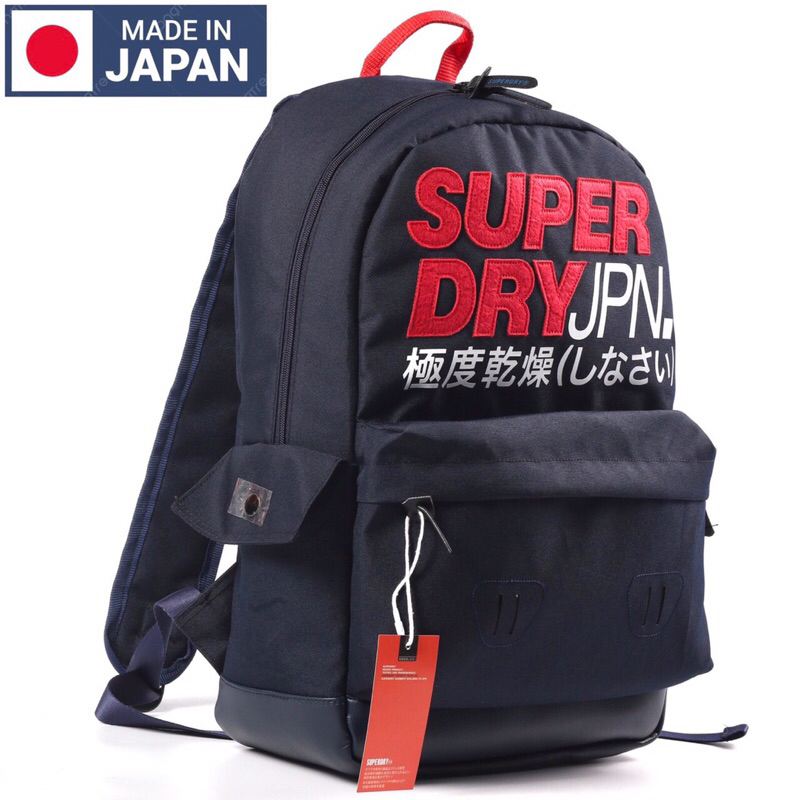 Balo Nam Nữ Thời Trang SUPERDRY MONTANA Backpack Logo thêu chất liệu Polyester cao cấp trượt nước Balo Đơn Giản Màu Xanh
