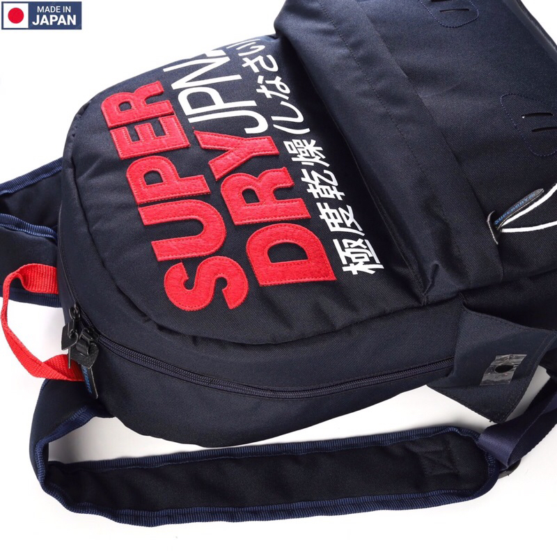 Balo Nam Nữ Thời Trang SUPERDRY MONTANA Backpack Logo thêu chất liệu Polyester cao cấp trượt nước Balo Đơn Giản Màu Xanh