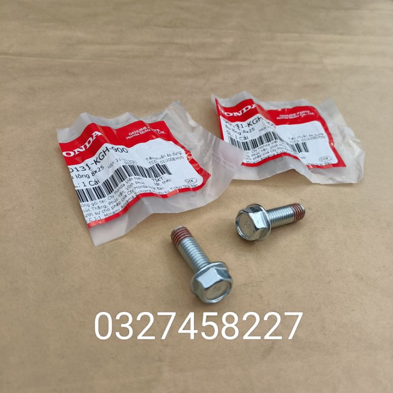 1 ốc, bu lông 8x25 bắt heo dầu trước xe WAVE, FUTURE, WINNER... zin Honda