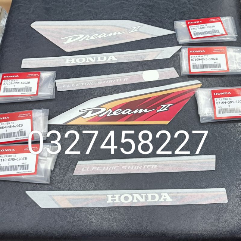 Bộ tem lửa xe DREAM thái 3M zin chính hãng Honda