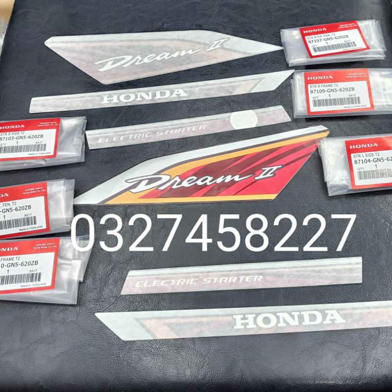 Bộ tem lửa xe DREAM thái 3M zin chính hãng Honda
