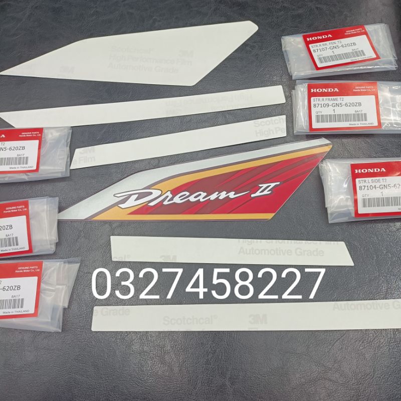 Bộ tem lửa xe DREAM thái 3M zin chính hãng Honda