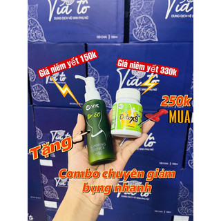 Combo 1 hộp Detox9 tặng 1 gel xịt tan mỡ
